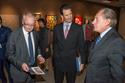 Herbert Rüdisser
Vorsitzender der Geschäftsleitung der Liechtensteinische Post AG, S.D. Erbprinz Alois von und zu Liechtenstein und der Künstler Pál Sarkozy