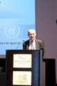 Schirmherr Wilfried Lemke, UNO-Sonderbeauftragter für Sport im Dienst von Entwicklung und Frieden