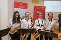 Saxophon-Klasse von Prof. Fabian Pablo Müller, Vorarlberger Landeskonservatorium
(v.l.) Anna-Sophia Mitscherlich, Emilia Mathis, Sophia Oberhauser, Ayleen Weber