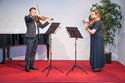 Das Violinenensemble «Innovation Duo» Jakub Dzialak und Anna Savytska im Liechtensteinischen Landesmuseum im Rahmen der Konzerte Classic@home