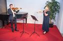 Das Violinenensemble «Innovation Duo» Jakub Dzialak und Anna Savytska im Liechtensteinischen Landesmuseum im Rahmen der Konzerte Classic@home