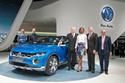 VW enthüllte mit dem T-Roc eine SUV-Studie im Golf-Format, startete mit sechs Weltpremieren in die neue Saison und holte sich mit Sara Nuru (Germany's Next Topmodel) prominente Unterstützung für die Präsentation.