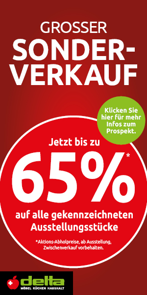 Delta Möbel, grosser Sonderverkauf, ab 2. Januar 2026