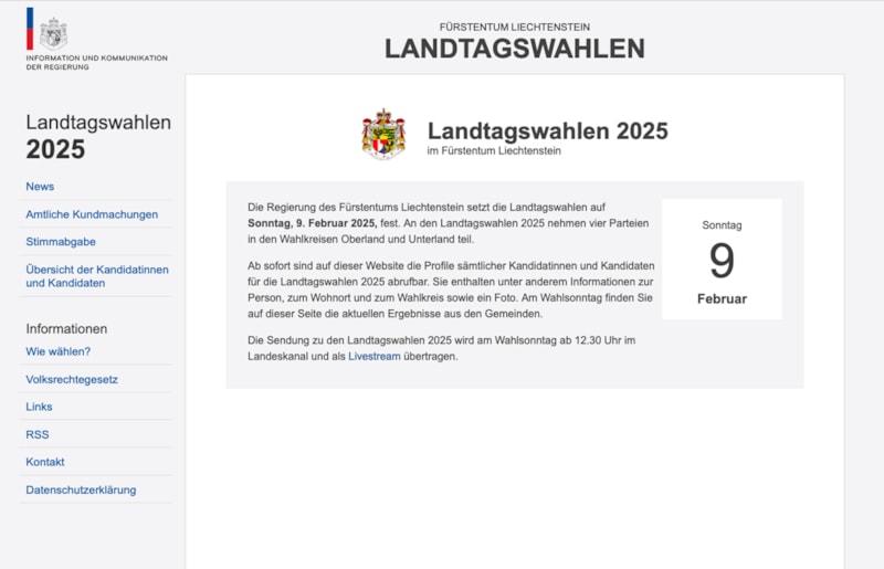 Landtagswahlen 2025: Liste der Kandidatinnen und Kandidaten