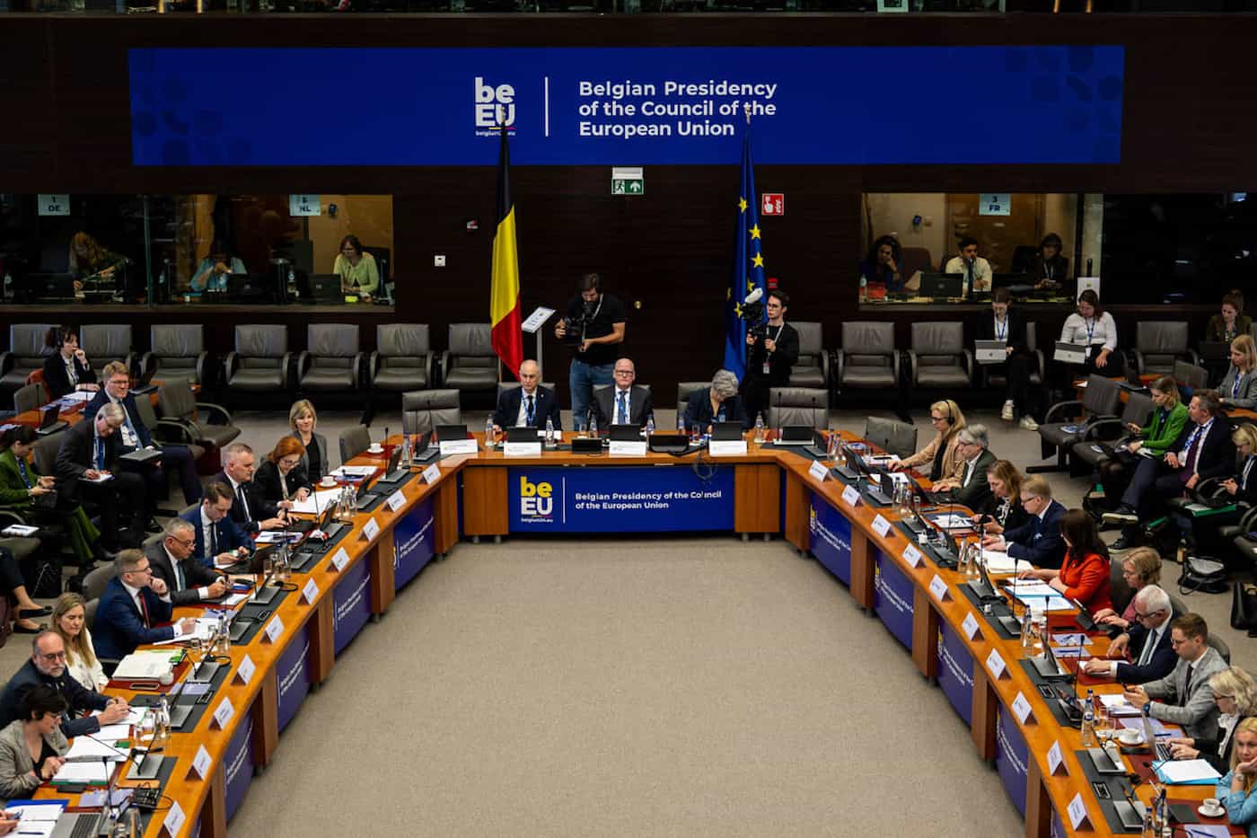 Das Plenum der Energieministerkonferenz in Brüssel. (Quelle: EU)
