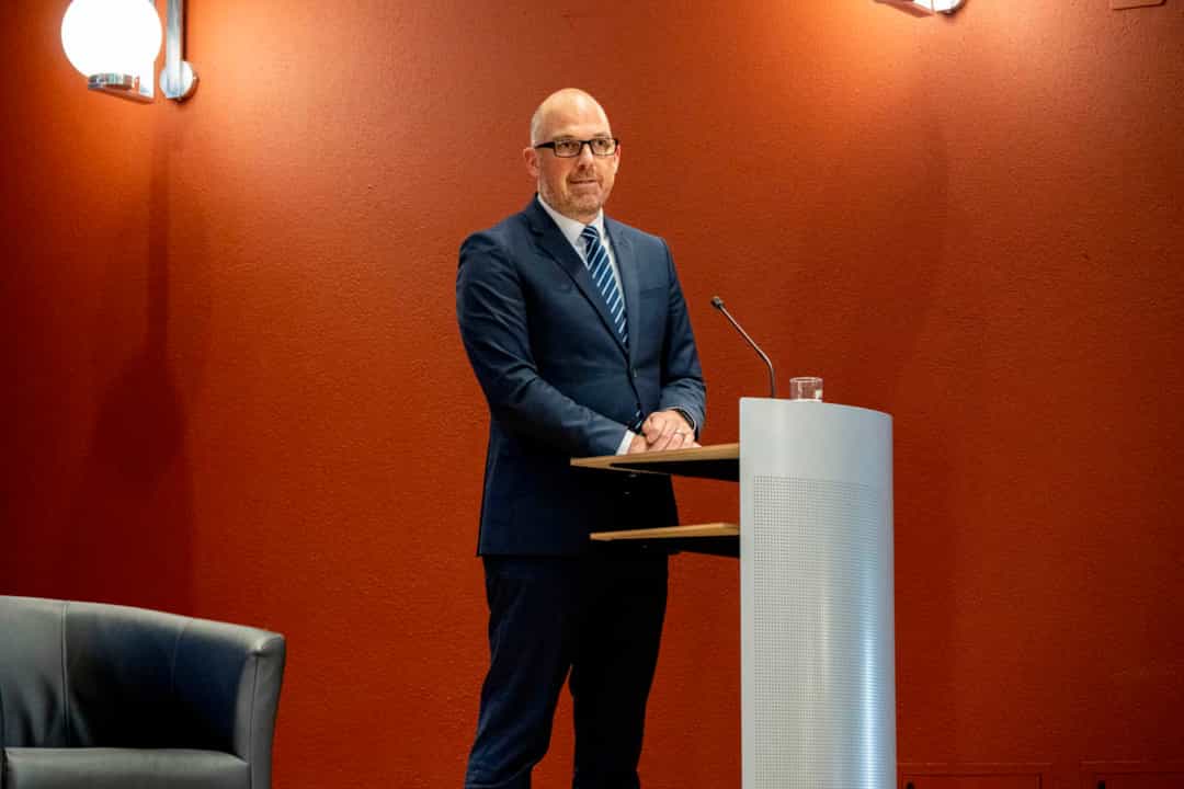 Regierungschef Daniel Risch hielt die Eröffnungsrede