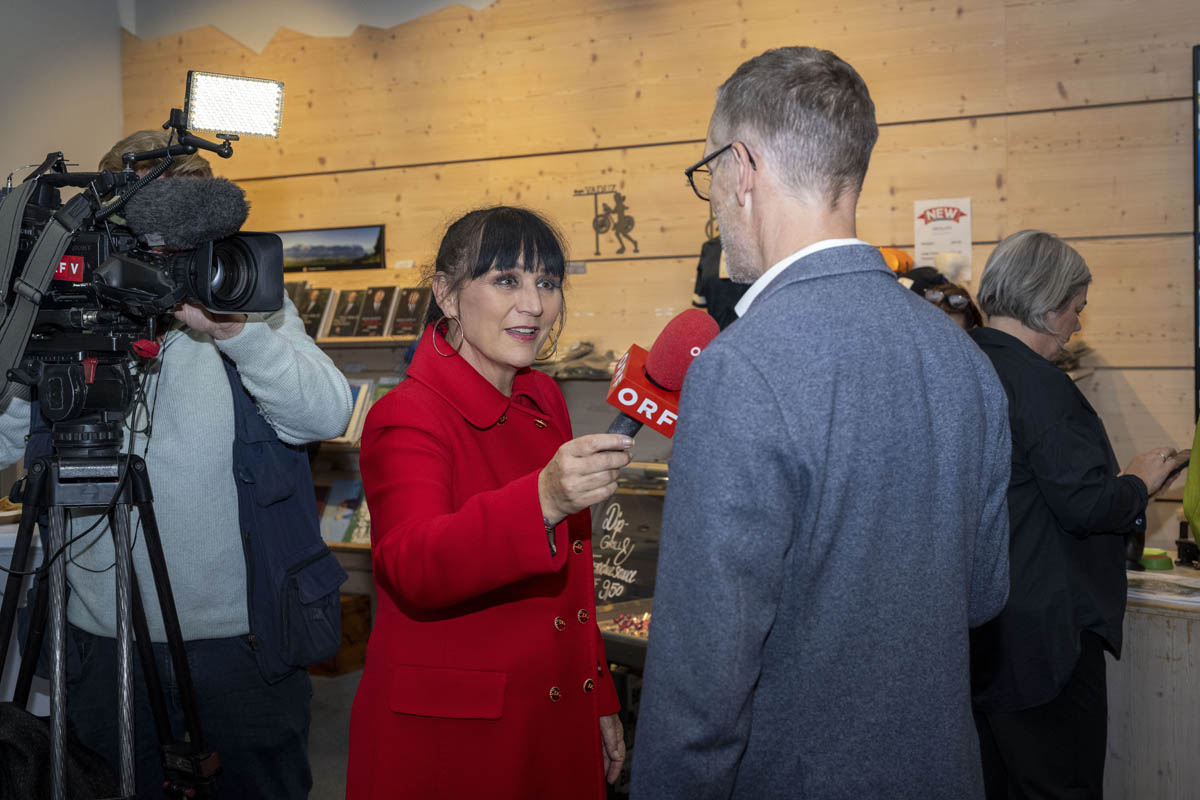 Karin Stecher, ORF Vorarlberg, im Interview mit Roland Seger