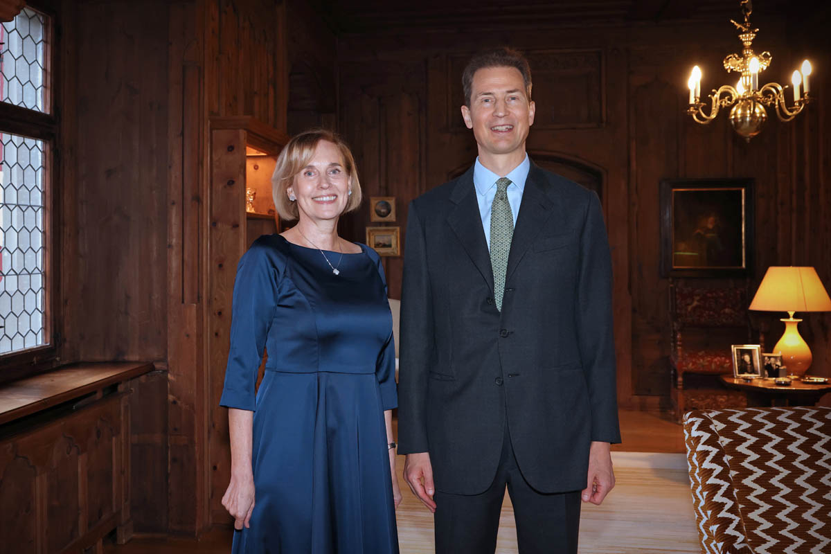 I.E. Soňa Budayová, Botschafterin der Slowakischen Republik und S.D. Erbprinz Alois von und zu Liechtenstein. 