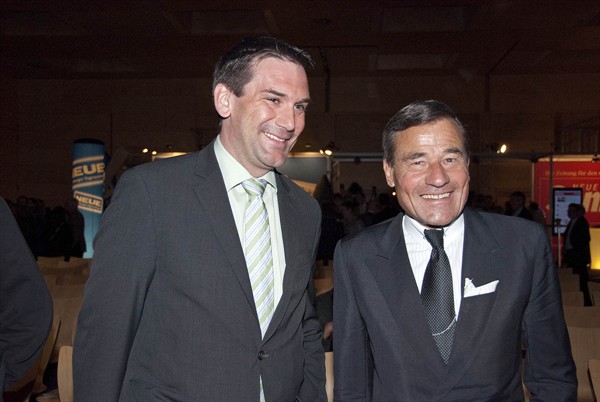 Regierungschef-Stellvertreter Dr. Martin Meyer, Fürstentum Liechtenstein und Gastreferent Wolfgang Grupp, Inhaber der Firma Trigema