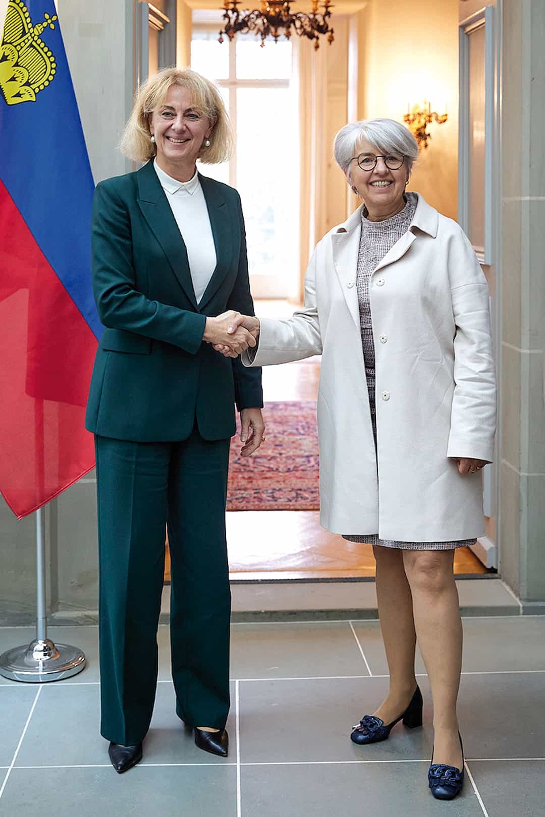  Die Justizministerinnen aus Liechtenstein und der Schweiz: Graziella Marok-Wachter und Elisabeth Baume-Schneider