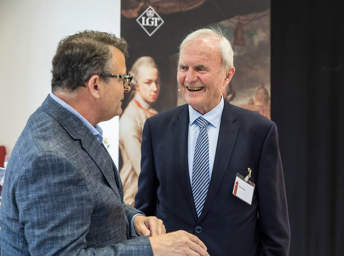 Referenten George Selgin und Otmar Issing