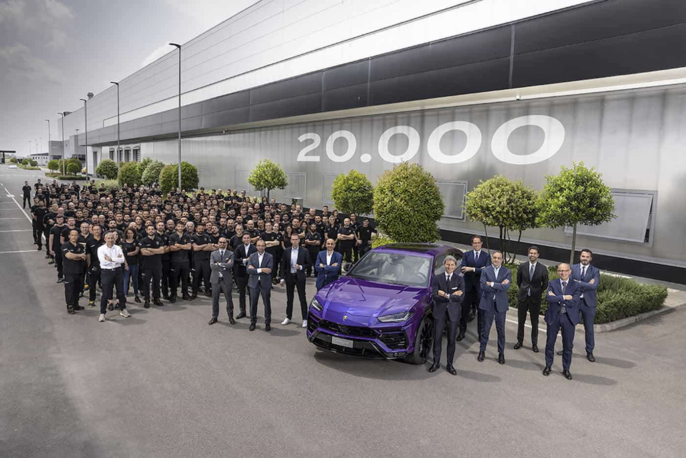 Lamborghini Urus verzeichnet neuen Produktionsrekord– 20.000 Stück in vier Jahren – meistproduziertes Modell innerhalb kürzester Zeit