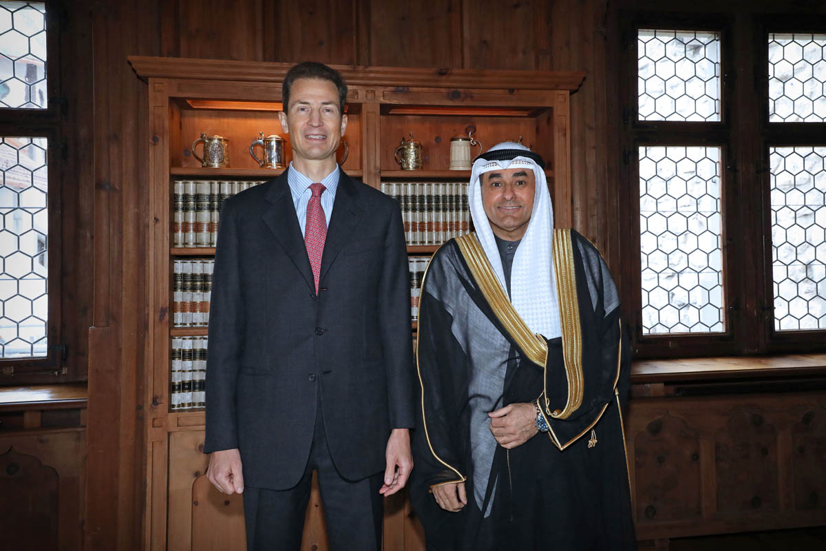  S.D. Erbprinz Alois von und zu Liechtenstein und S.E. Yaqoub Yousef E. Kh. Alsanad, Botschafter des Staates Kuwait