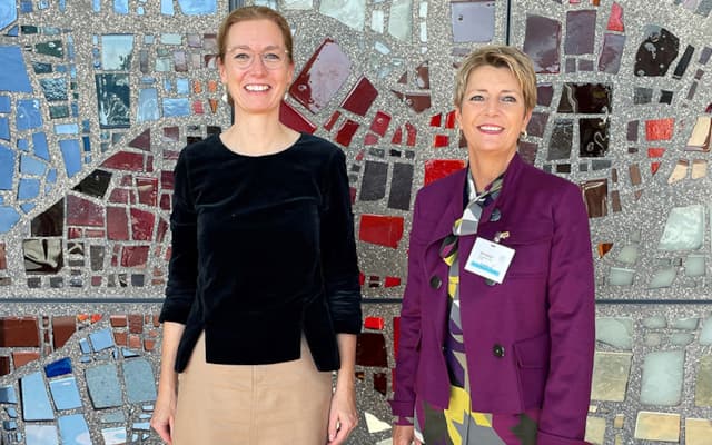 Die beiden Innenministerinnen aus Liechtenstein und der Schweiz: Sabine Monauni und Karin Keller-Sutter