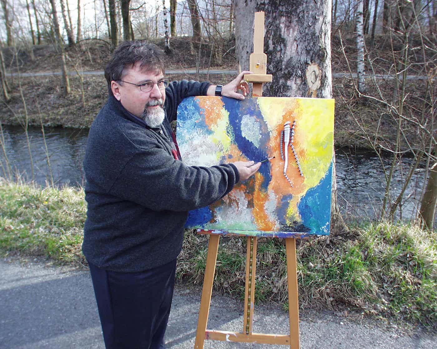 «Farbe und Metall» als Kunst Hanspeter Flori Buchs