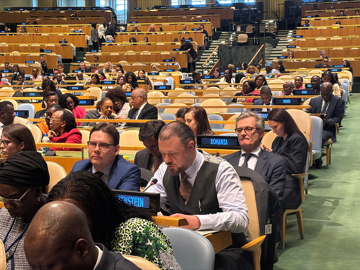 Regierungsrat Emanuel Schädler nimmt an UN-Frauenrechtskommission in New York teil. (Quelle: IKR)