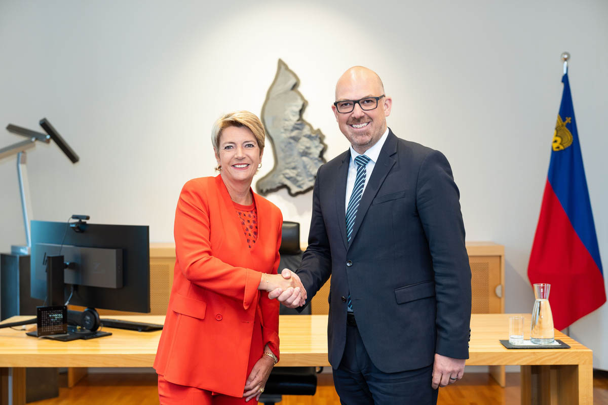 Besuch von Bundesrätin Karin Keller-Sutter in Liechtenstein