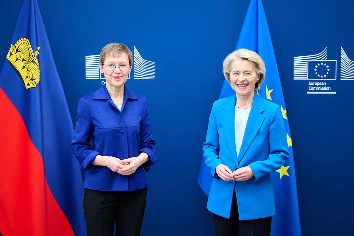 Regierungschefin Brigitte Haas trifft EU-Kommissionspräsidentin Ursula von der Leyen