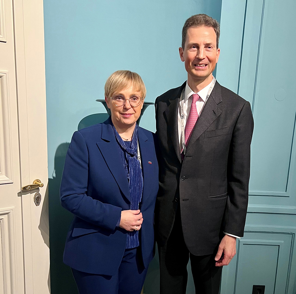 Natasca Pirc Musar, Präsidentin von Slowenien und S.D. Erbprinz Alois von und zu Liechtenstein. Foto: © Isabel Frommelt-Gottschald, Botschafterin