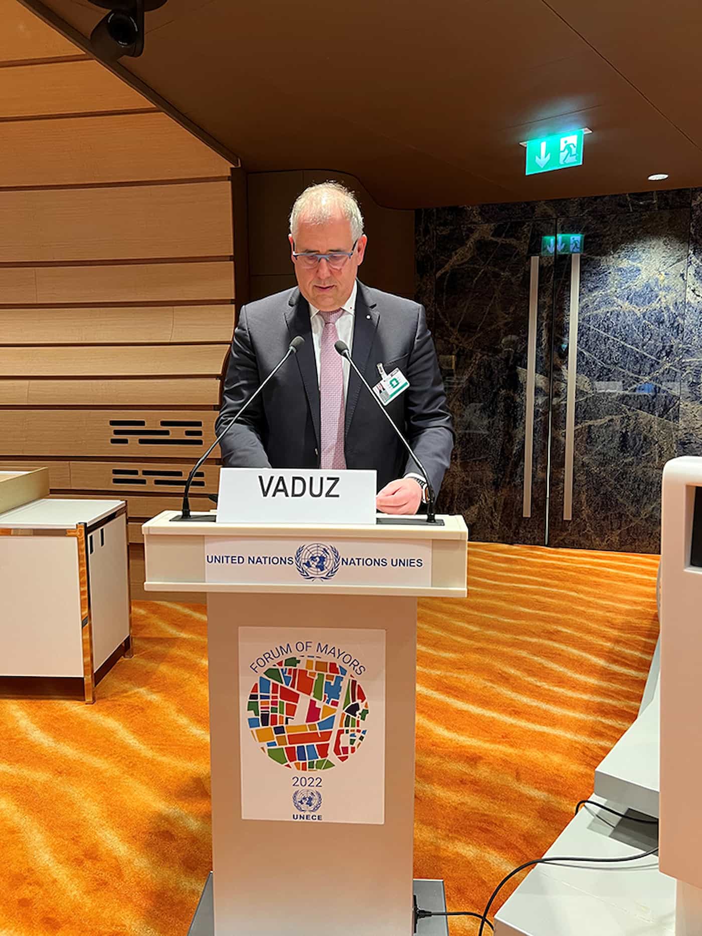  Bürgermeister Manfred Bischof sprach am «FORUM OF MAYORS» 2022 in Genf