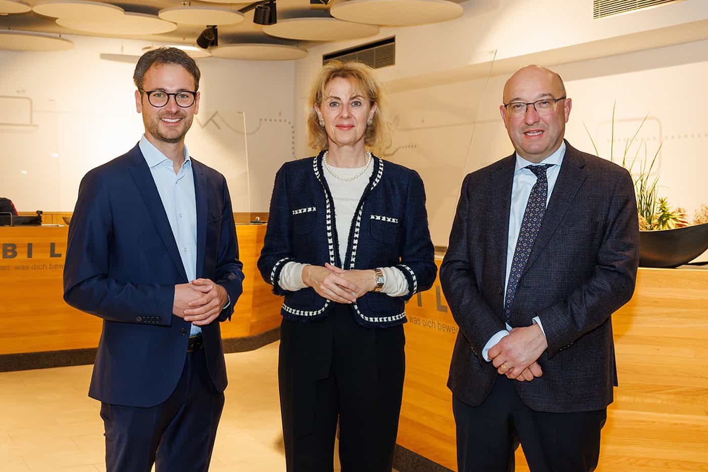 Zweite Sitzung der trilateralen Kommission mit: Landesrat Daniel Zadra (Vorarlberg), Regierungsrätin Graziella Marok-Wachter (Fürstentum Liechtenstein) und Regierungsrat Beat Tinner (Kanton St. Gallen, Foto: © Bernd Hofmeister