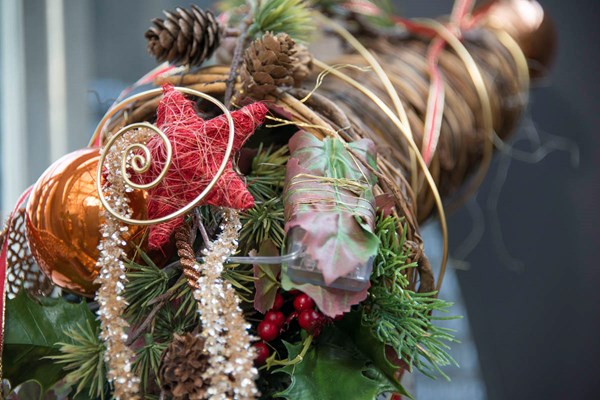 Weihnachtsaustellung bei Blumen Keusch in Buchs