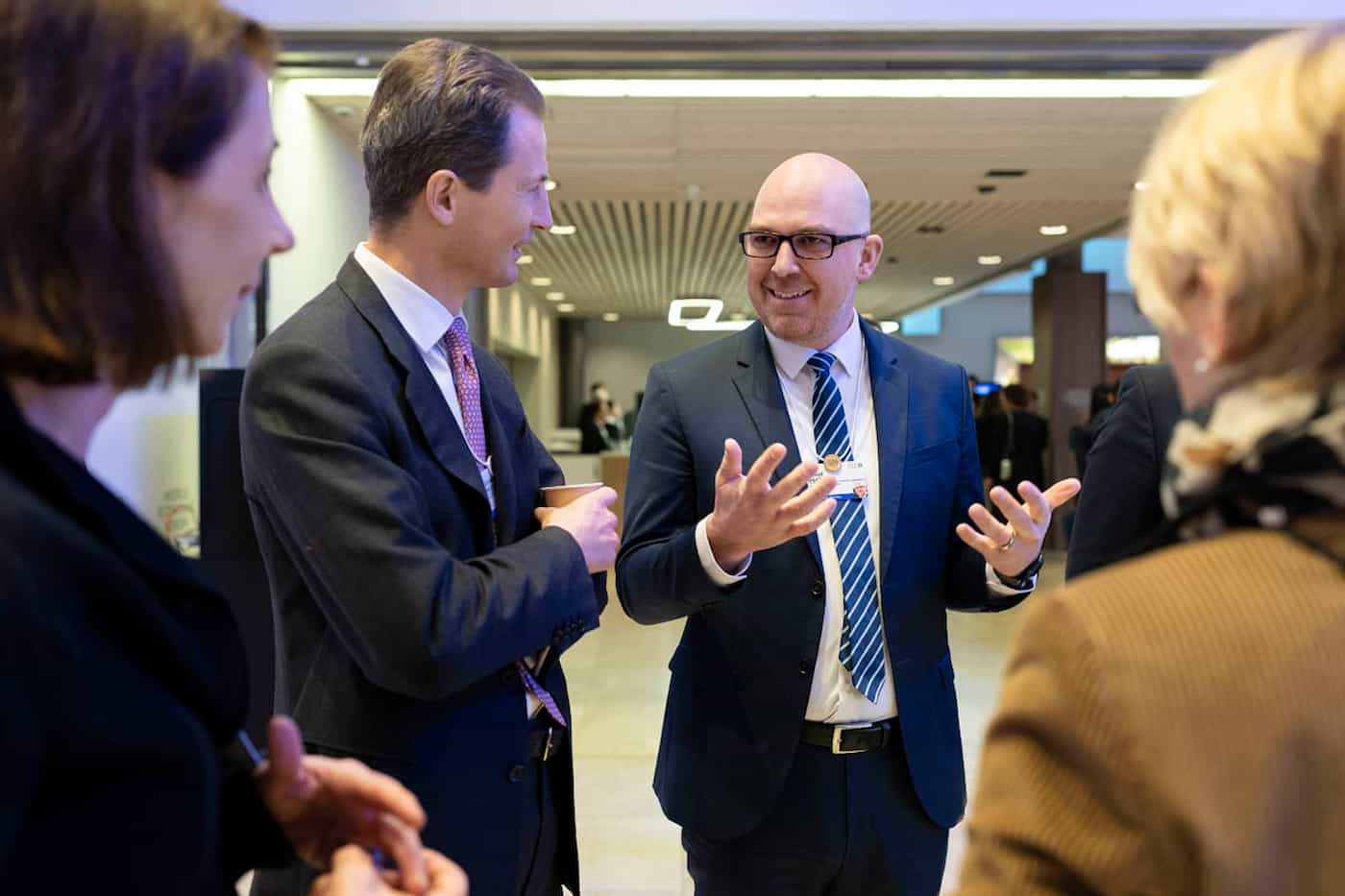 S.D. Erbprinz Alois von und zu Liechtenstein und Regierungschef Daniel Risch nehmen beim 55. Weltwirtschaftsforum (WEF) in Davos teil.