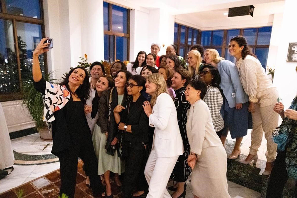 Einen weiteren Höhepunkt der Woche stellte das traditionelle Treffen der Aussenministerinnen dar.