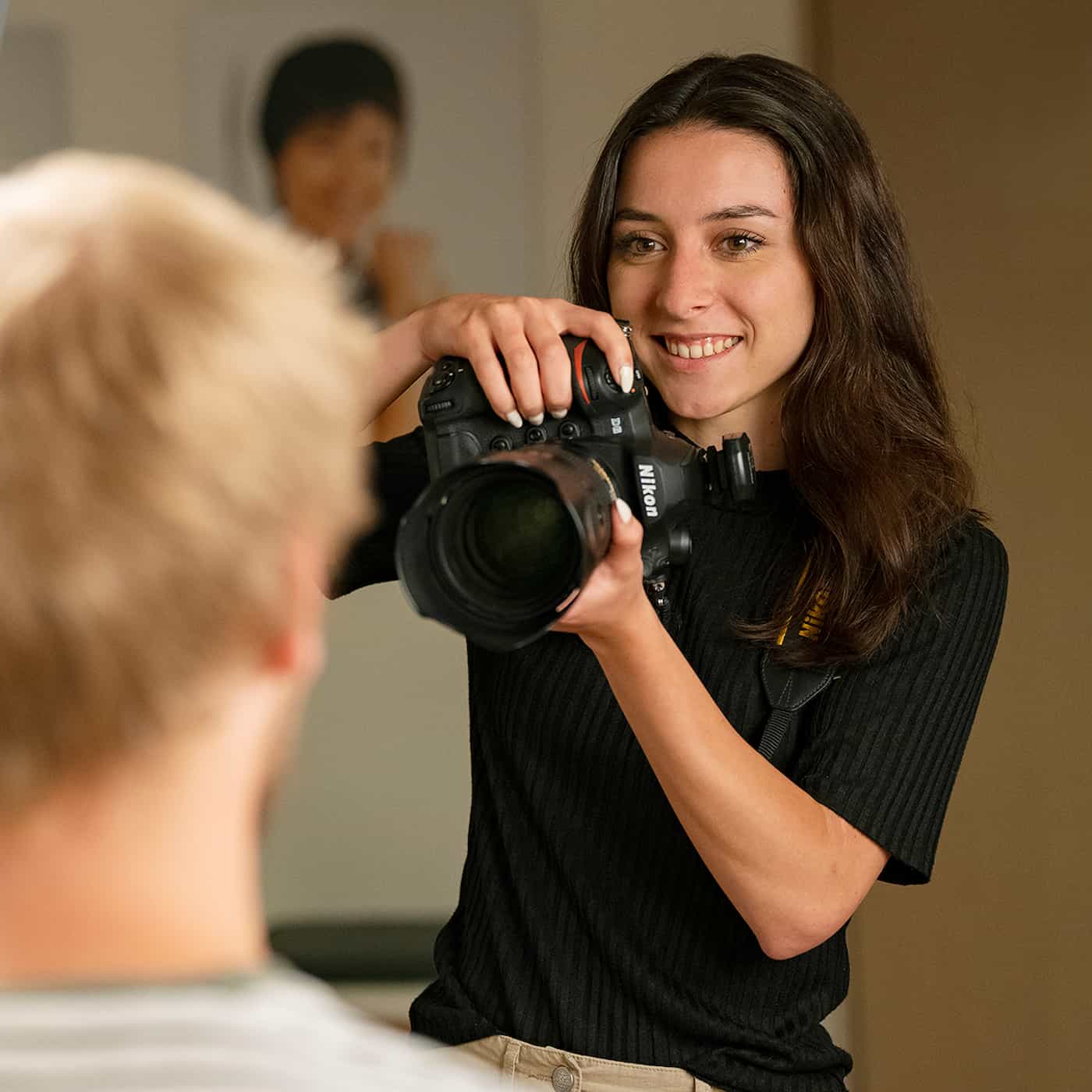 Samira Janka im Fotostudio