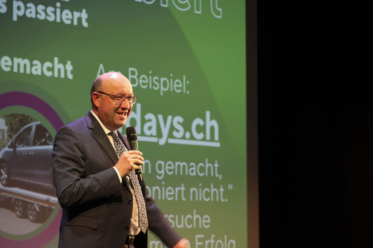 Regierungsrat Beat Tinner (Kanton St.Gallen) berichtete über seine Erfahrungen mit den Hackathons