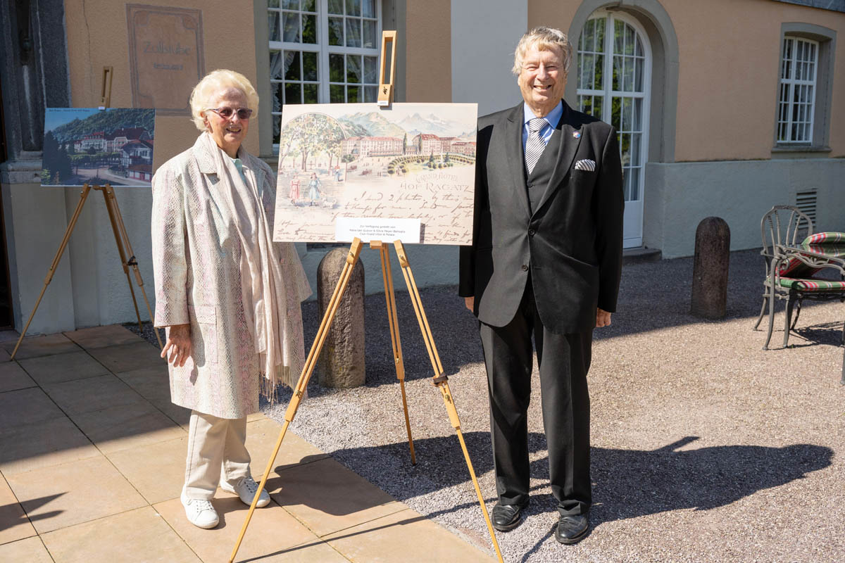 Hans-Ueli Gubser und Silvia Meyer-Battaglia, Club GRAND HÔTEL & PALACE / Foto: © exclusiv