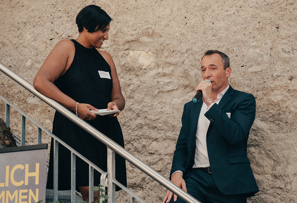 Martin Bühler im Interview mit Alexandra Breitenmoser-Lier, Geschäftsführerin von Networking Südostschweiz © MOVIEMAINT