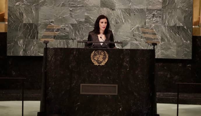 Aussenministerin Dominique Hasler sprach vor UNO-Generalversammlung