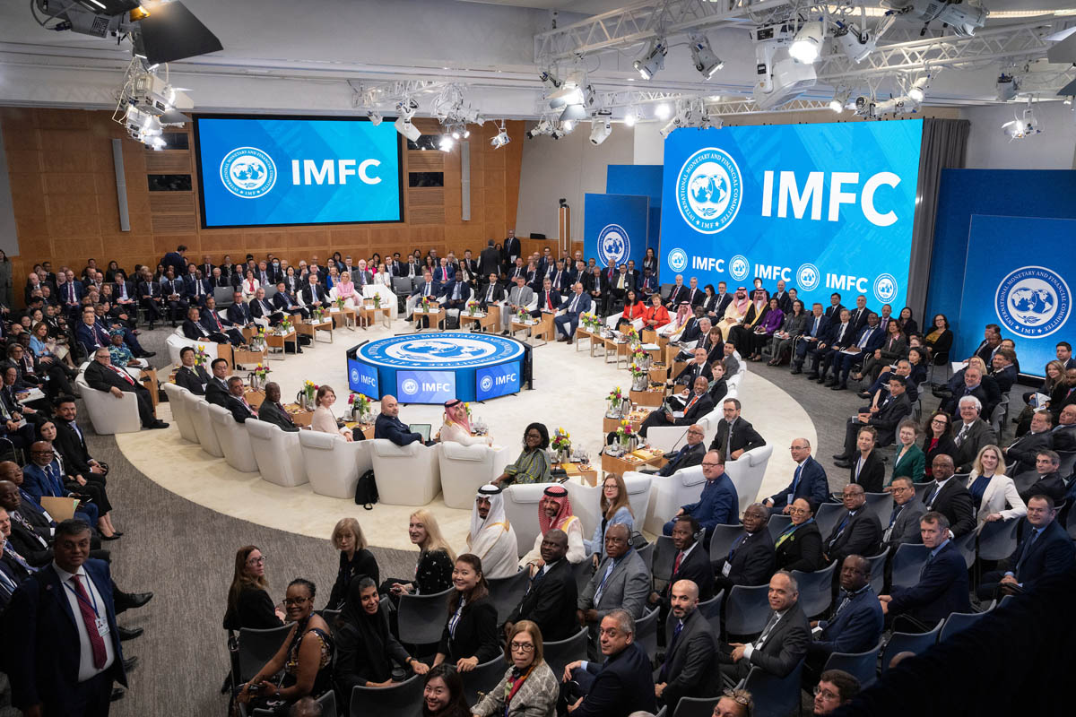 In Washington trafen sich die Regierungschefs und Finanzminister aus aller Welt, um sich zur globalen Wirtschaft und Handelspolitik auszutauschen.