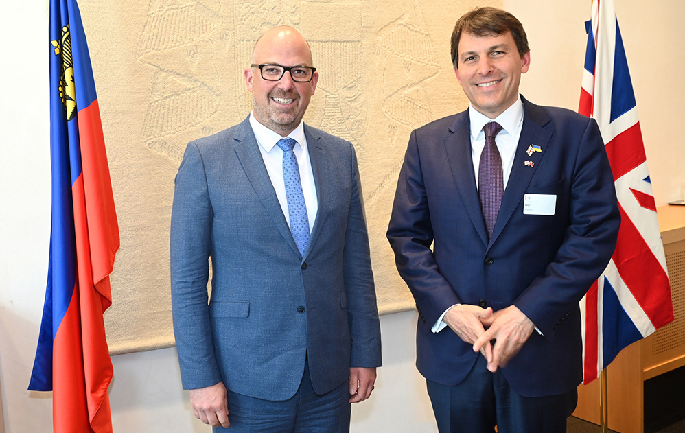 Britischer Minister zu Besuch in Liechtenstein