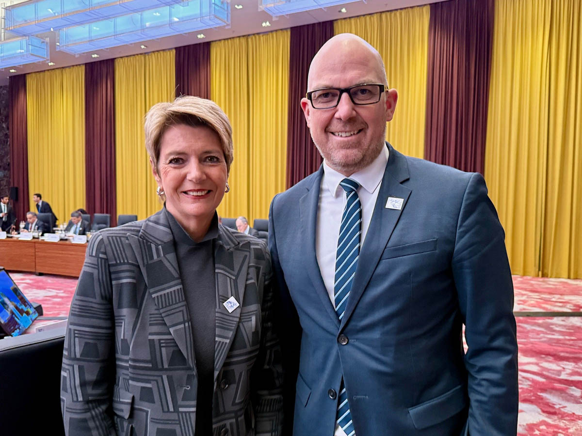 Regierungschef Daniel Risch an der Ministerkonferenz zur Finanzierung der Terrorismusbekämpfung in München