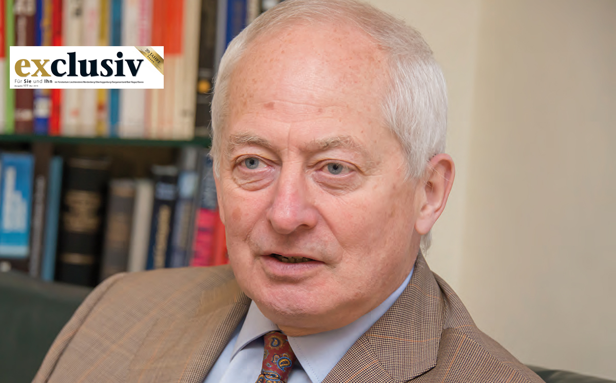 Exklusives Interview mit S.D. Fürst Hans-Adam II. anlässlich 20 Jahre EWR-Mitgliedschaft Liechtensteins – erschienen in der Ausgabe 177 (Mai 2015) des Magazins exclusiv.