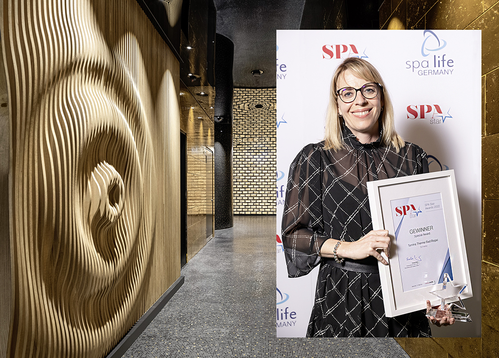 SPA Star Award geht an die Tamina Therme, Bad Ragaz