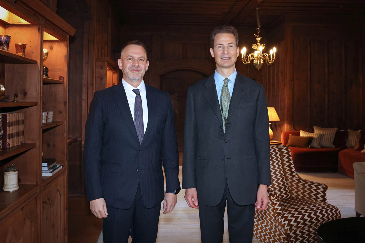 S.E. Robert Lauer, Botschafter des Grossherzogtums Luxemburg und S.D. Erbprinz Alois von und zu Liechtenstein. 