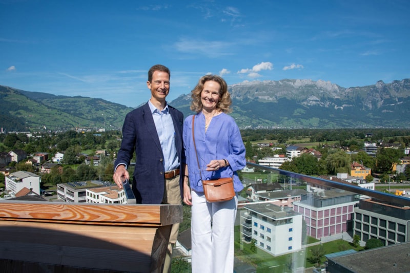 Das Erbprinzenpaar besuchte die Ausstellung «ICH, DIE ZUKUNFT»