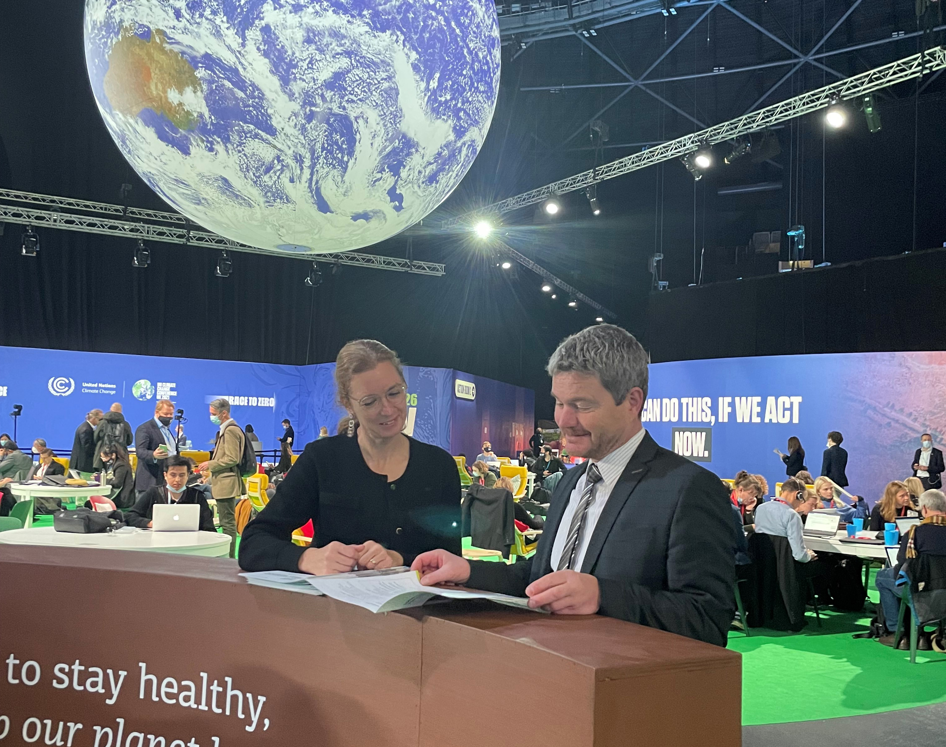 Regierungschef-Stellvertreterin Sabine Monauni an der UN-Klimakonferenz in Glasgow