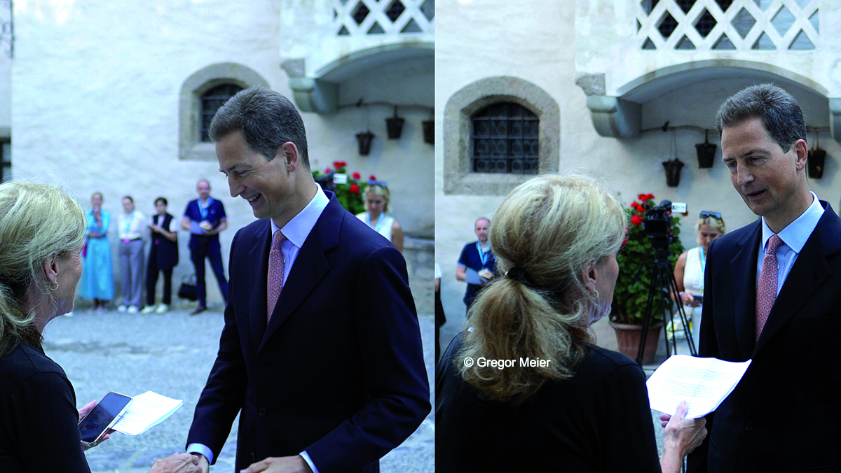 Staatsfeiertag 2024 – Interview mit S.D. Erbprinz Alois von und zu Liechtenstein © Gregor Meier