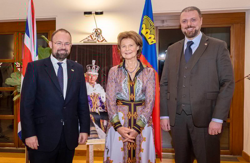 Feierlicher Empfang zum Geburtstag von König Charles III. in Vaduz