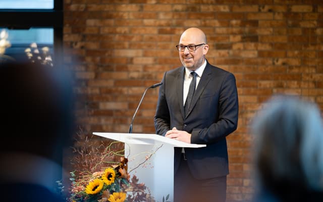 Regierungschef Daniel Risch ging in seiner Rede auf das Erfolgsrezept für Liechtenstein ein.