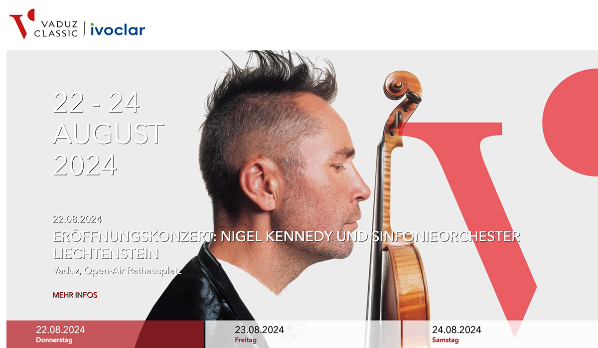 Kartenvorverkauf für das Festival «Vaduz Classic» (22. bis 24. August 2024) eröffnet
