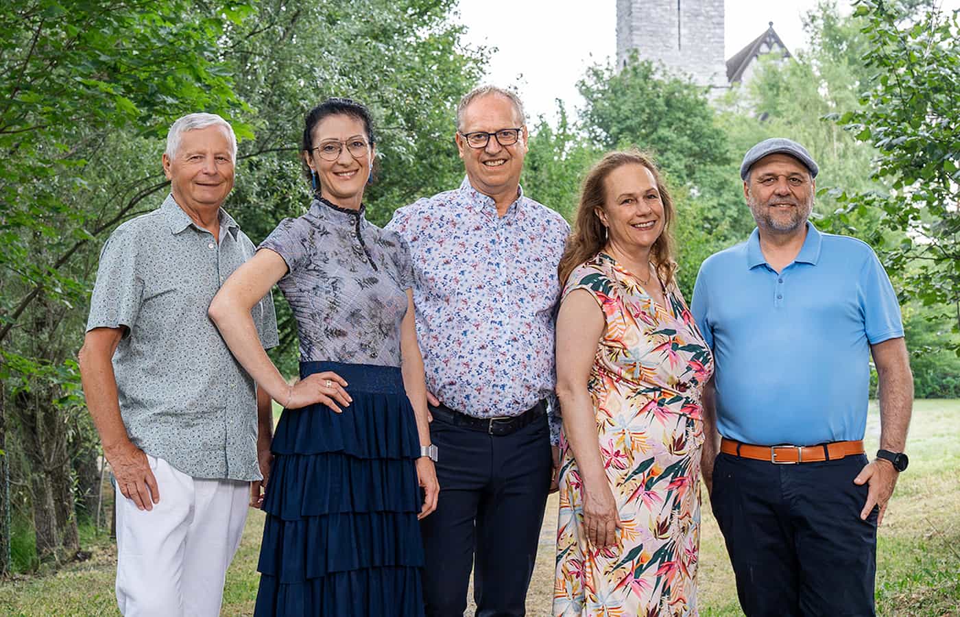 (v.l.) Tone Bürzle (Vizepräsident), Jeannette Lehner (Präsidentin), Markus Foser (Kassier), Vivien Gertsch (Aktuarin), Toni Gassner (Beisitzer)