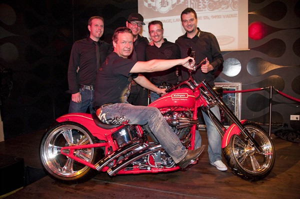 Präsentation des «Malbuner» Themenbikes  im Restaurant «B'eat» in Schaan
