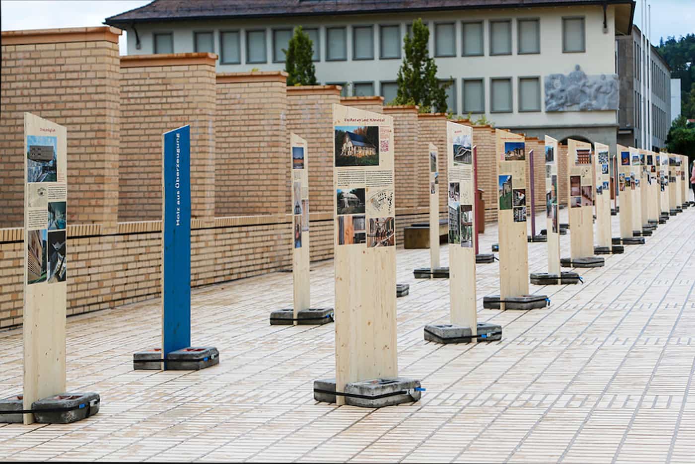 Blick auf die Wanderausstellung Constructive Alps