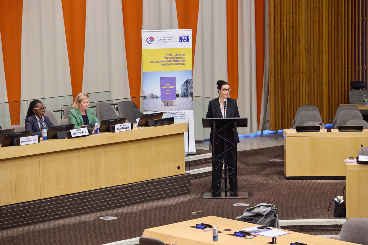 Aussenministerin Dominique Hasler lud in New York als Vorsitzende des Ministerkomitees des Europarats zu einer Veranstaltung ein. 