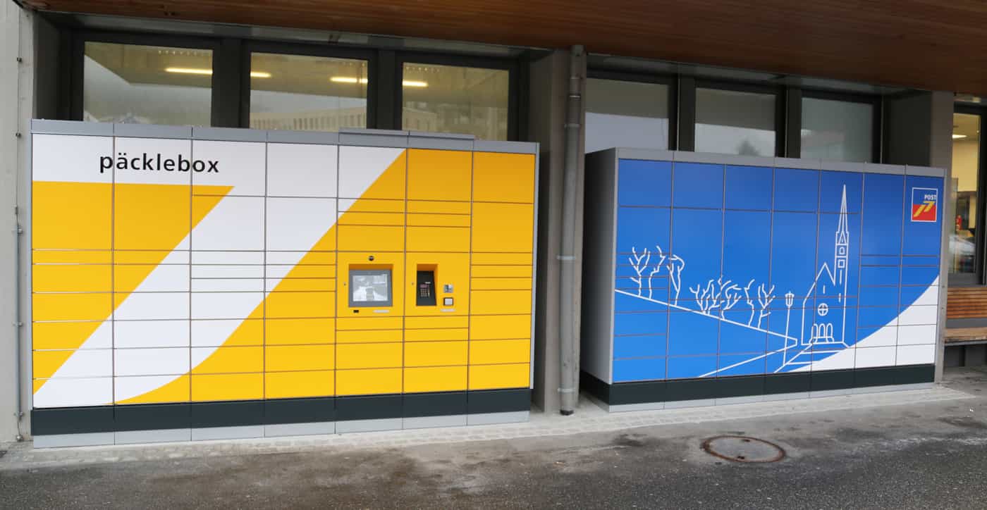 Paketautomat am Standort Post Schaan